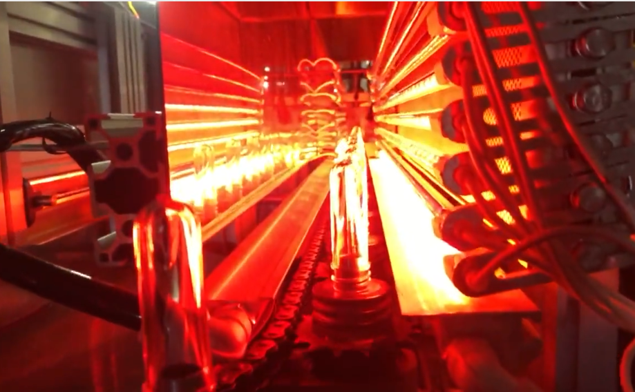 Oil bottle machine heating lamp